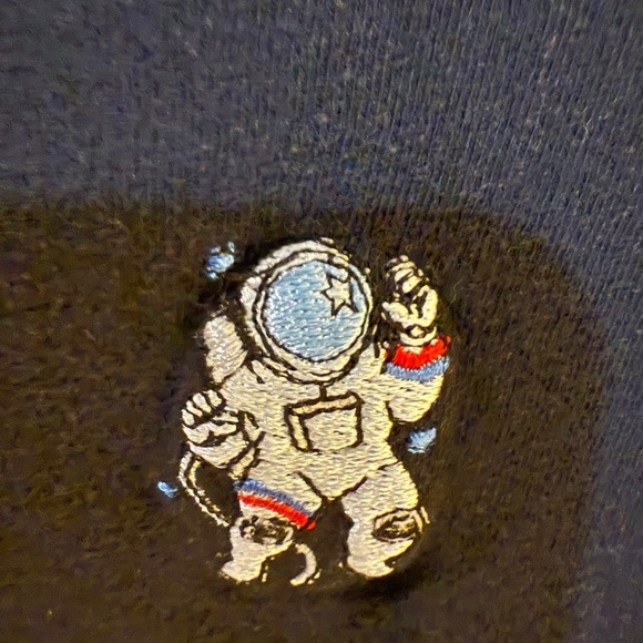 Eighty Eight Black Cotton Space Astronaut Tee - Picture 2 of 3